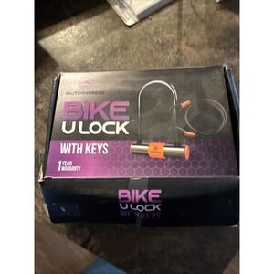 New Outdoorzio Bike U-lock With Key Never Used